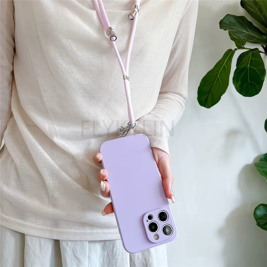Crossbody Halskette Strap Lanyard mit Silikon Coque Abdeckung für Huawei Honor 200 100 90 80 70 60 50 30 20 Pro Lite SE - Bild 2