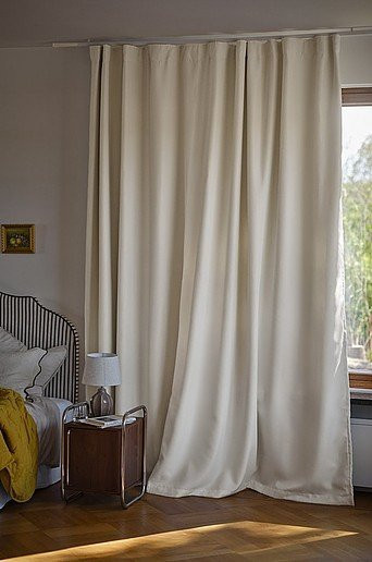Jotex SHADOW Verdunkelungsvorhang extra breit, Beige oder Weiß, Höhe: 280 cm - Bild 1