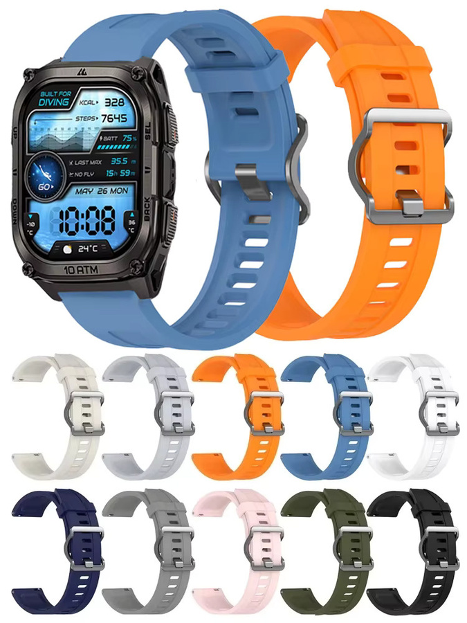 KOSPET Uhrenarmband Silikon, 22 mm, Unisex - Bild 4