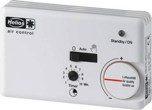 Helios ACL Luftqualitätsregler für Ventilatoren in Weiß und Grau aus Kunststoff - Bild 1