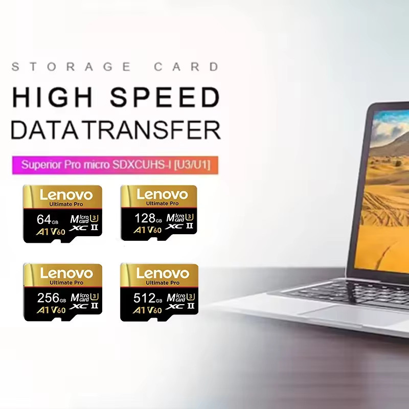 Lenovo SD-Speicherkarte mit 1 TB Kapazität in Schwarz - Bild 2