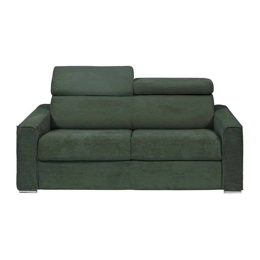 Vente-unique Schlafsofa Vizir in Grün mit modernem Design und Polsterung - Bild 2