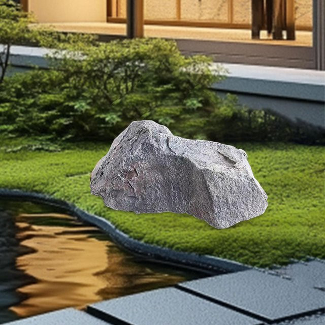 Künstlicher Felsen von Quality Life in Grau mit natürlicher Sandstein-Textur für deine Gartenlandschaft - Bild 1