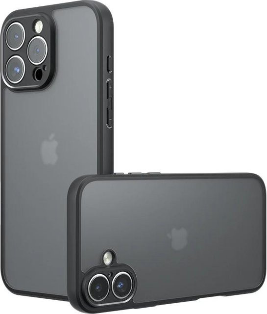 Yiran Armor Mattierte Klare Schutzhülle mit Linsenschutz für iPhone, Stoßfeste Acryl Case in Transparent - Bild 1