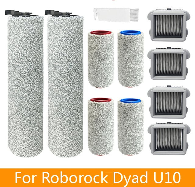 Roborock DYAD U10 WD1S1A Zubehör Set mit Roller Pinseln und HEPA-Filtern in Grau - Bild 1