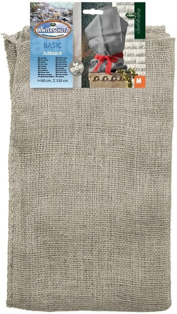 Grauer Winterschutz-Jutesack B: 60 cm, H: 110 cm - Bild 1