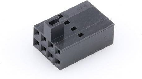 Molex Buchsengehäuse-Kabel Schwarz, 8 Polzahl, Rastermaß: 2.54mm - Bild 1