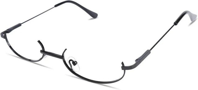 Bai Fen Bai Electronic 3C Korrektionsbrille Halbrand, rectangular, Unisex, gray, black - Bild 1