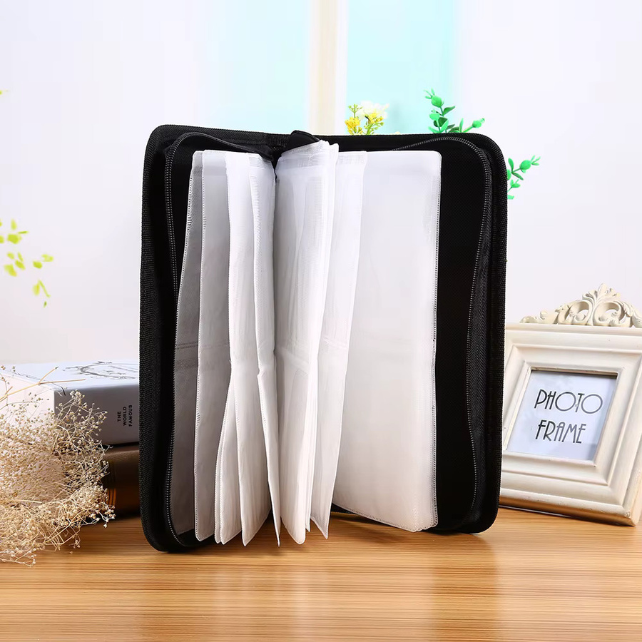 VBESTLIFE CD-DVD-Organizer-Tasche aus Kunstleder in Schwarz für 80 Scheiben - Bild 3
