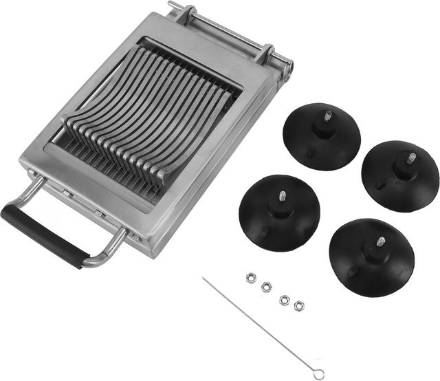 Aimo Manueller Gemüseschneider aus Edelstahl in Silber mit 4 Saugfüßen und 6,5 mm Schnittstärke - Bild 1