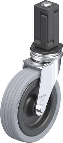 Blickle LRA-VPA 100G-EV04 Lenkrolle in Grau und Schwarz mit 100 mm Rad-Durchmesser und einer Tragfähigkeit von 70 kg - Bild 1