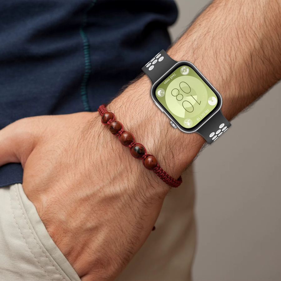 Uhrenarmband Silikon, Schwarz, Unisex, für Huawei Uhr Fit 3 - Bild 2