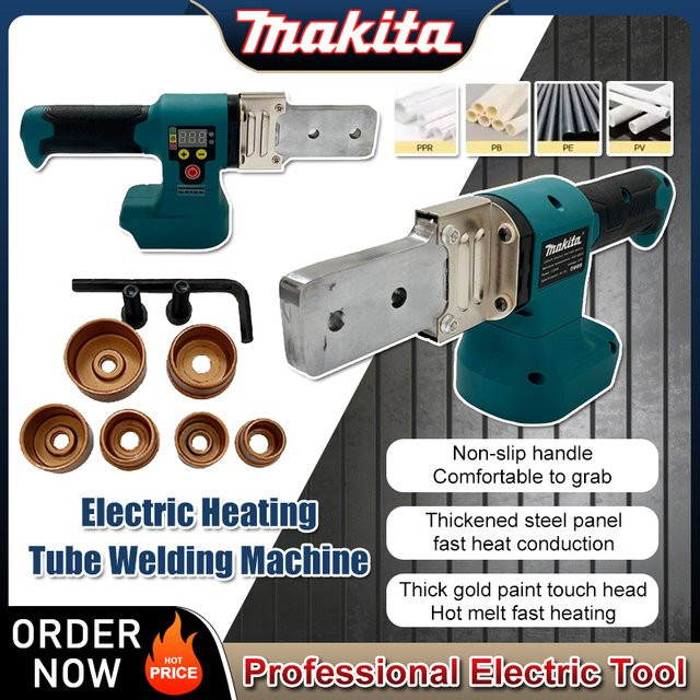 Makita Elektrische Rohrschweißmaschine für Kunststoffrohre PPR und PE in Petrol - Bild 1