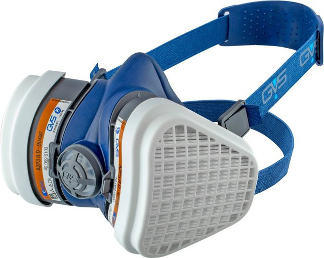 Gebol GVS Atemschutzmaske Elipse Profi Halbmaske A2-P3 in Blau und Grau B/T/H: 195 x 130 x 120 mm - Bild 1