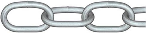 Dörner + Helmer Rundstahlkette Silber aus galvanisiertem Stahl, 30 m - Bild 1