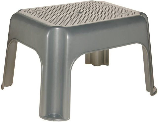 Keeeper Tritthocker Silber B/H/T: 30 x 35,5 x 24 cm - Bild 1