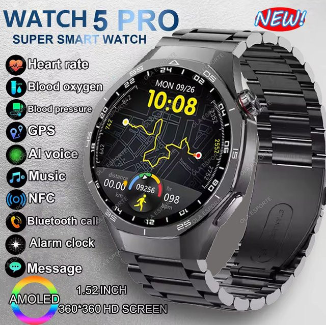 Ola Esporte Smartwatch, Silber, GPS, 1,53 Zoll, Unisex - Bild 1