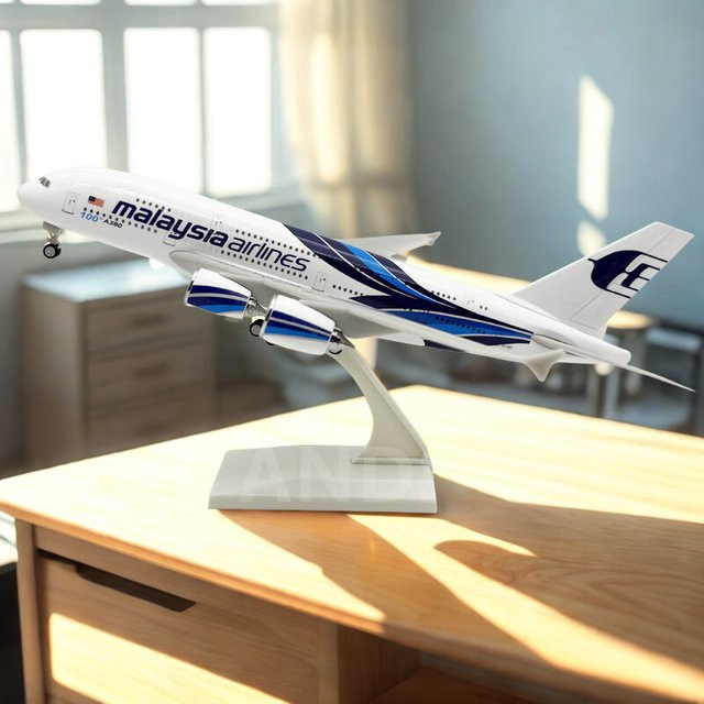 ZOCO A380 Malaysia Airlines Modell Flugzeug, Maßstab 1:240, Harz, ab 14 Jahre - Bild 1