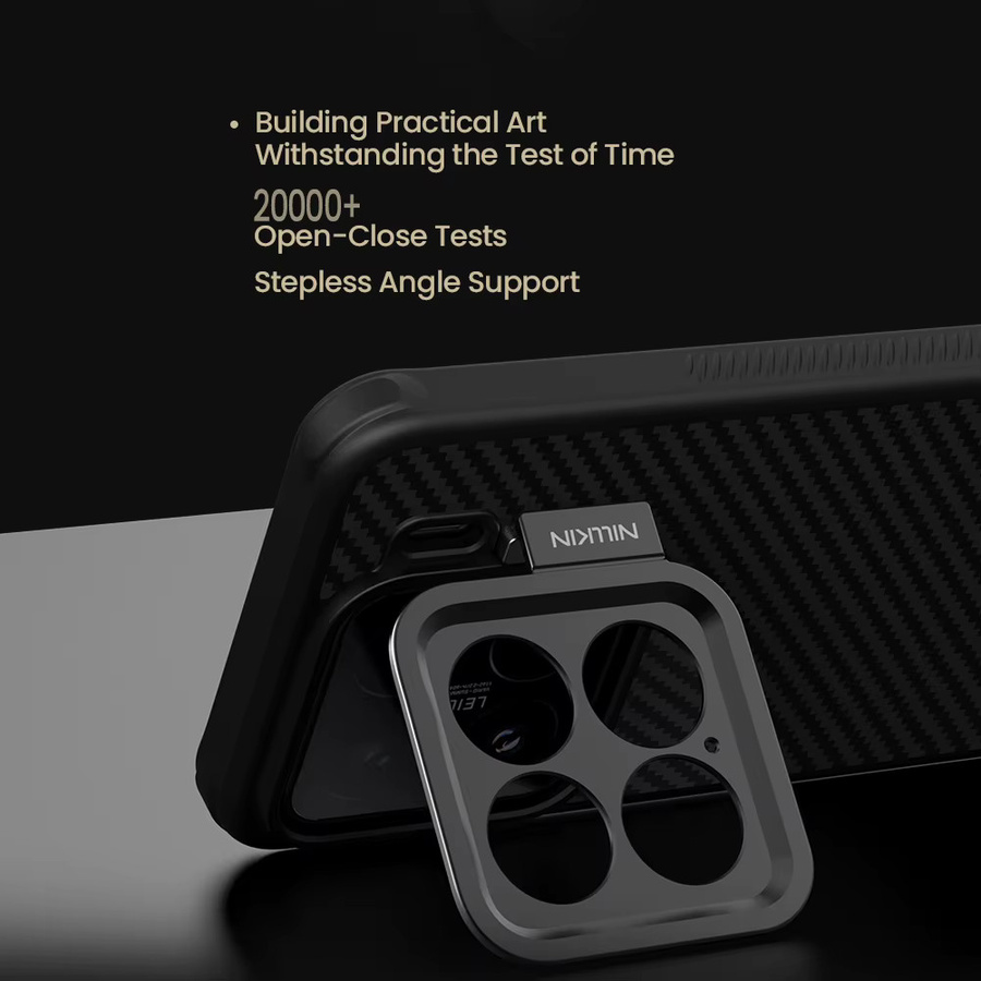 Nillkin CarboProp Magnetische Handyhülle für Xiaomi 15 Pro aus Aramidfaser und TPU mit Linsenschutz in Schwarz - Bild 3