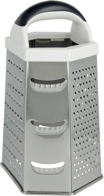 Metaltex Reibe aus Edelstahl in Weiß, rechteckig, B/H/T: 11,2 x 32,2 x 14,0 cm - Bild 1