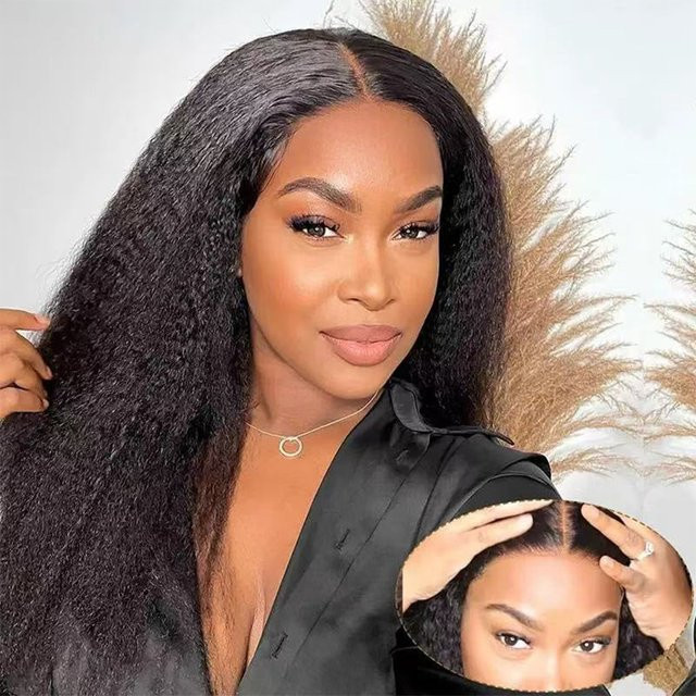 Linhua Yaki Straight Spitzenverschluss Echthaar, Damen - Bild 1
