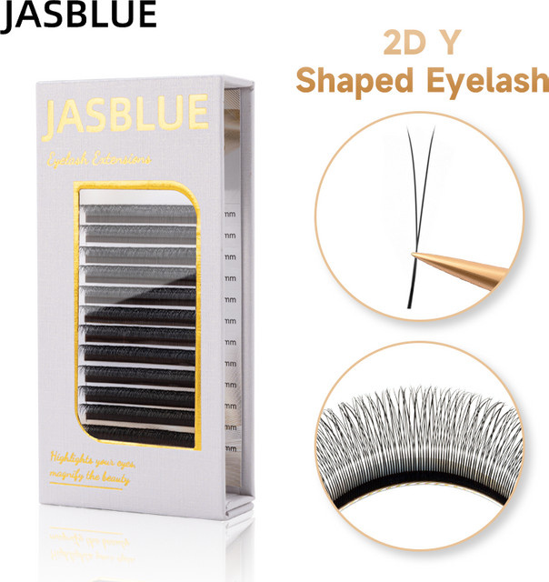 JASBLUE Wimpernverlängerung Single Tip Y-Form, Black, Unisex - Bild 1