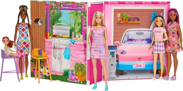 Barbie GetAway Haus mit Accessoires und Puppe ab 3 Jahren - Bild 1