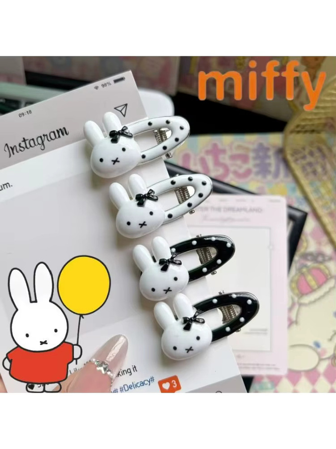 Miffy Bunny Girl Haarspange, Cartoon-Muster - Bild 5