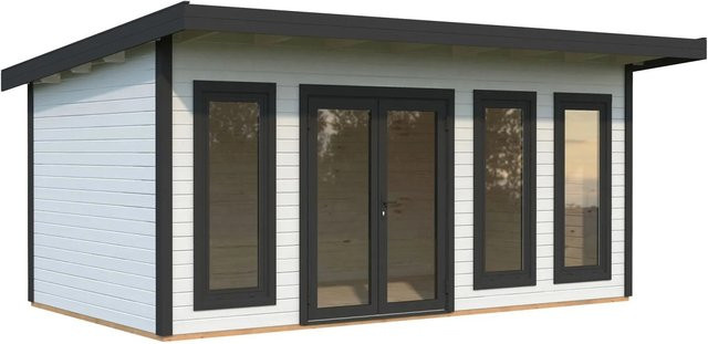 Palmako Holz-Gartenhaus Aurelia mit Pultdach in Weiß, B x T: 530 x 300 cm - Bild 1