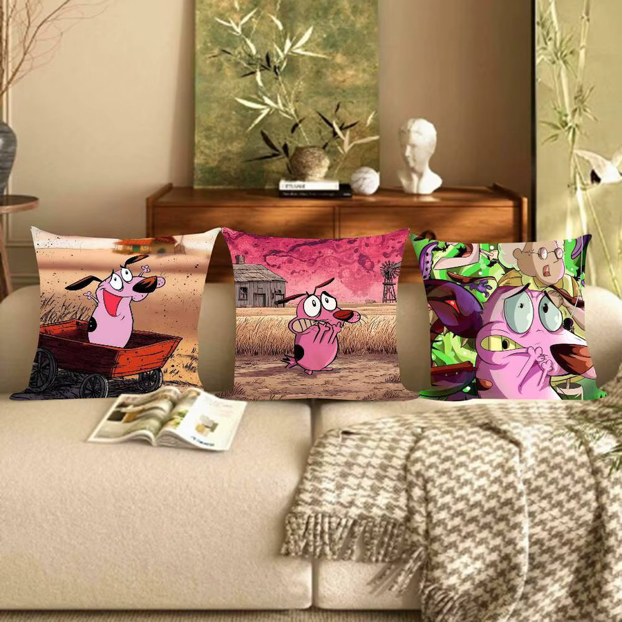 Beast Kingdom Kissenbezug Courage the Cowardly Dog Motiv, Mehrfarbig, 30 x 30 cm - Bild 2