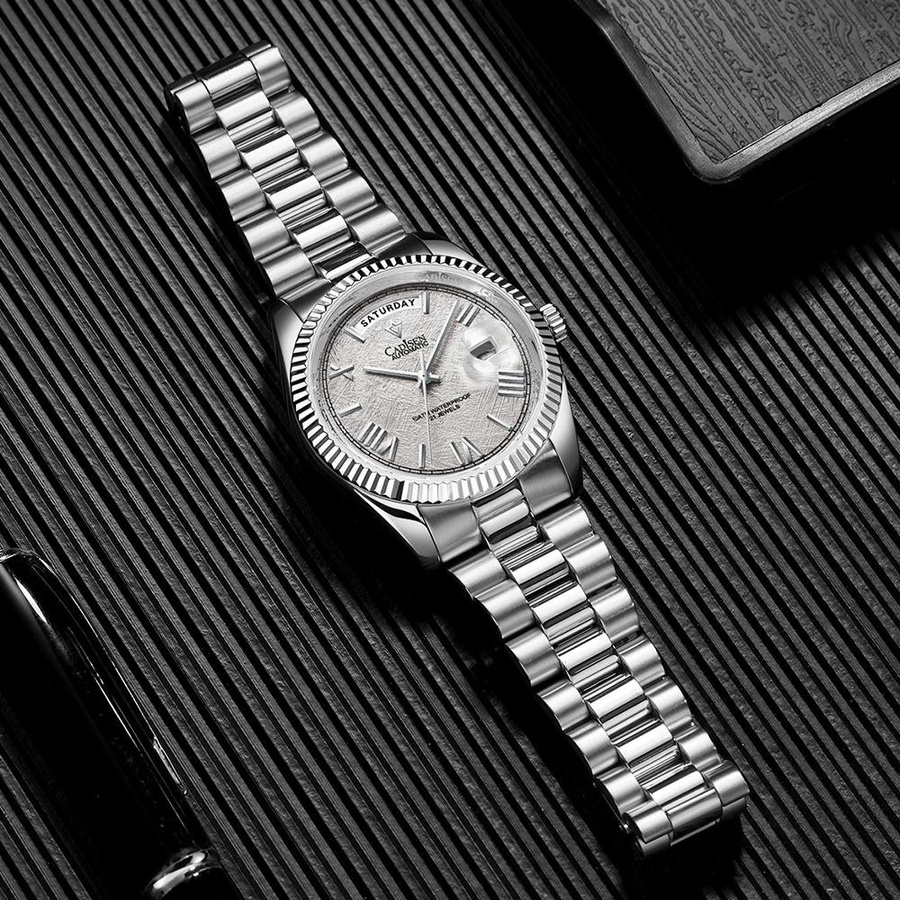 CADISEN Armbanduhr Automatik, Edelstahl, 40 mm, Herren - Bild 4