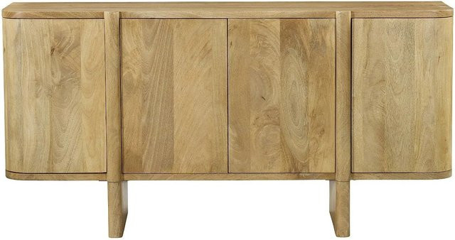 Vente-unique Sideboard Melyran aus Mango-Holz in Beige, Boho-Stil, Breite: 160 cm - Bild 1