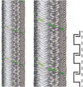 flexa Metallschutzschlauch SPR-EDU-AS mit Umflechtung in Silber - Bild 1