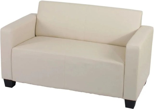 MCW Moncalieri Modular 2er Sofa in Beige, Kunstleder, Wendbar, B: 136 cm, H: 72 cm, T: 76 cm - Bild 1