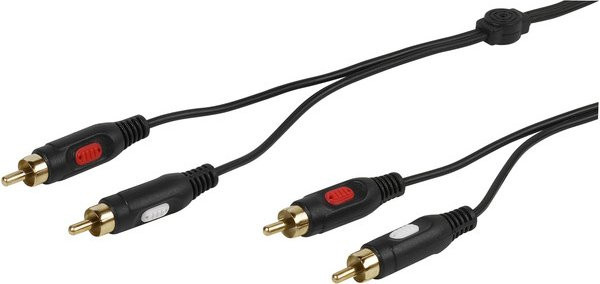 Vivanco RCA Cinch Kabel in Schwarz, Länge: 1,5 m - Bild 1
