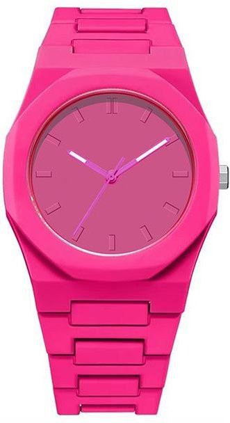 FashionFlair Armbanduhr Quarz, Kunststoff, Pink, Unisex - Bild 1