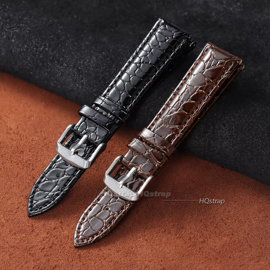 HQstrap Uhrenarmband Leder, Krokodilmuster, Unisex - Bild 2
