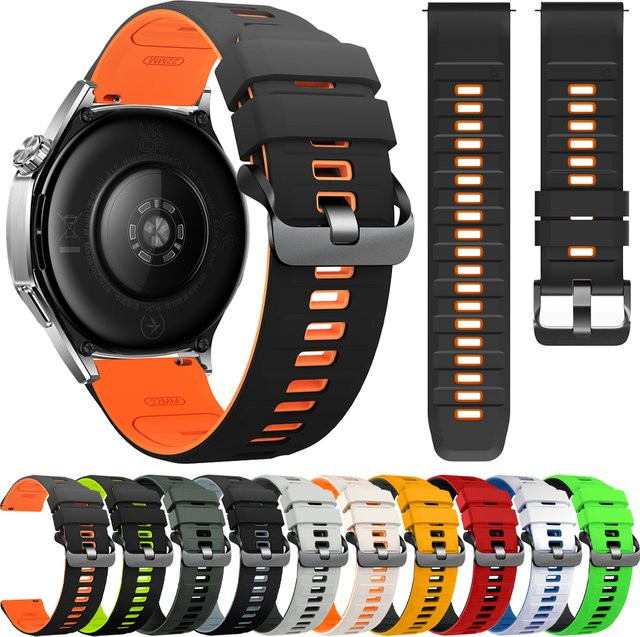 Uhrenarmband Huawei, Silikon, Schwarz, 22 mm - Bild 1