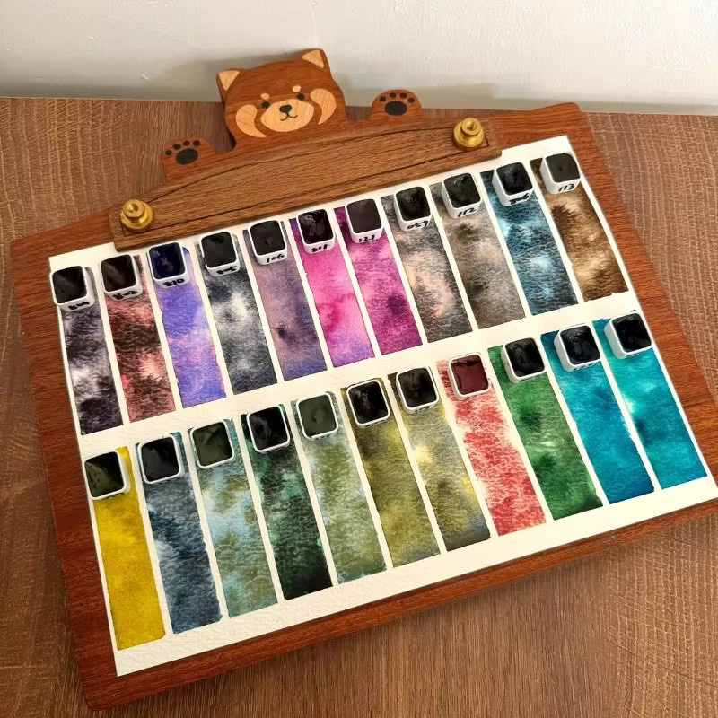 Rubens Artist Grade Aquarellfarben Set mit 22 Farben in der tragbaren Aquarellbox, Multicolor - Bild 1