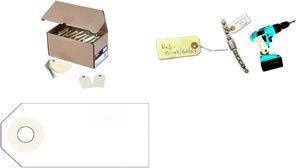 agipa Gepäckanhänger mit Draht in Beige, B: 8,0 cm, H: 3,8 cm - Bild 1