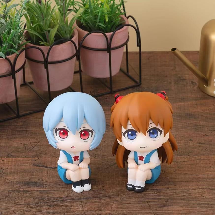 Yiran toy 1 Evangelion Ayanami Rei Souryuu Asuka Langley Actionfigur PVC - Bild 1