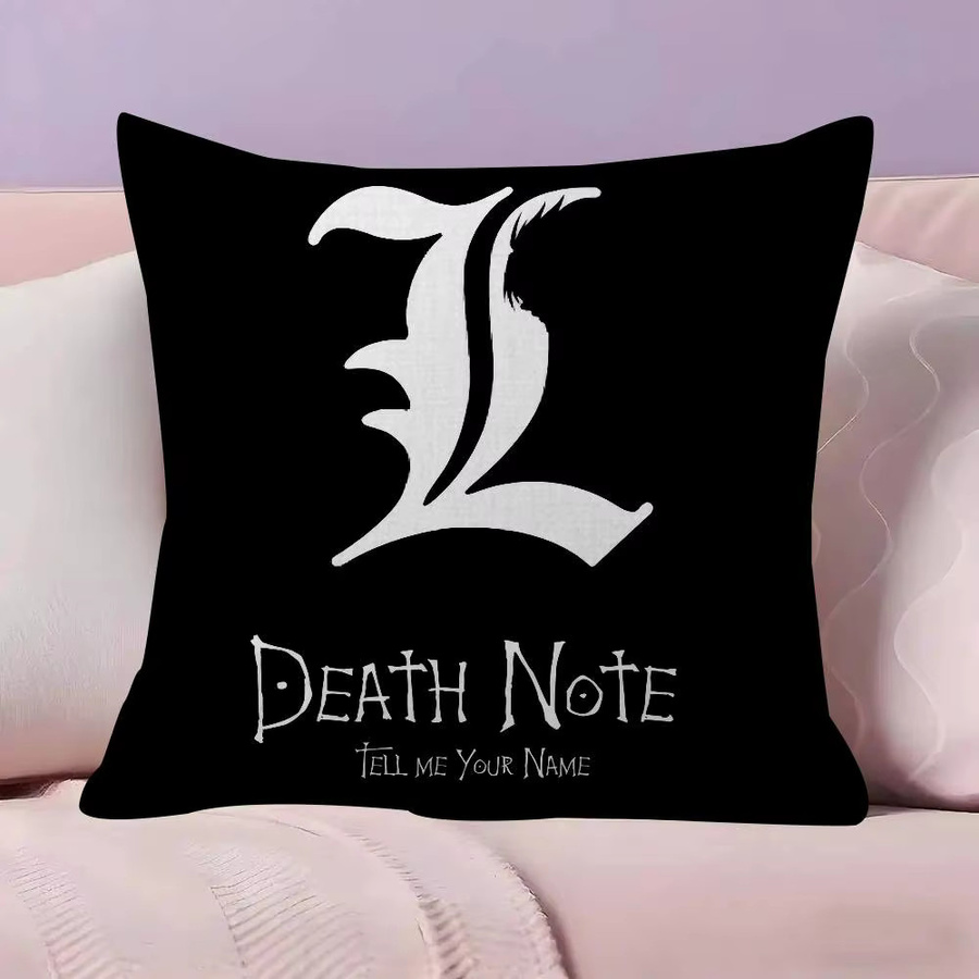 Rastar Anime Death Note Kissenbezug mit Ahorn-Design in Schwarz, 30 x 30 cm - Bild 4