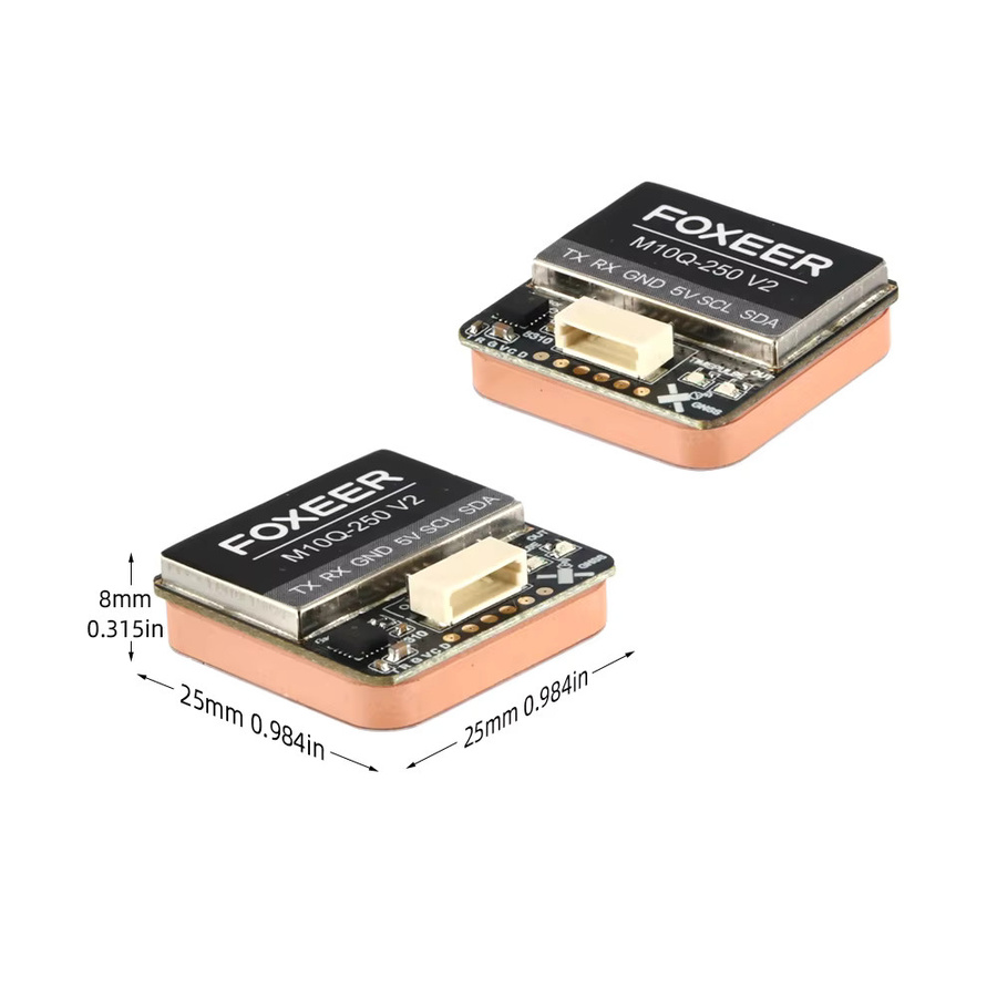 Foxeer M10Q 250 V2 GPS mit IST8310 Kompass Dual-Protokoll in Schwarz für FPV Drohnen - Bild 4