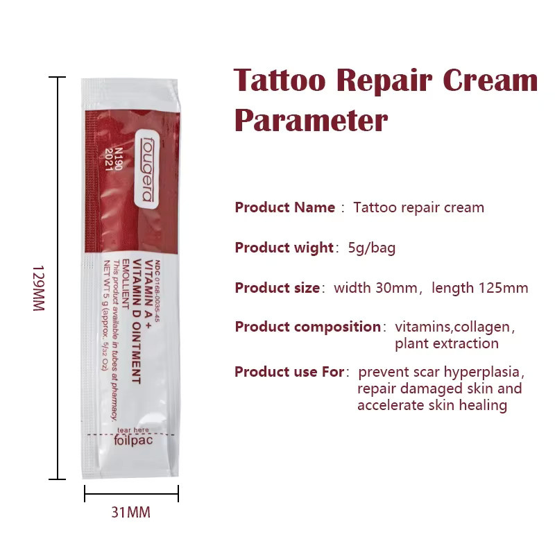Fougera Tattoo Nachsorge Creme, Vitamin A & D, Unisex - Bild 2