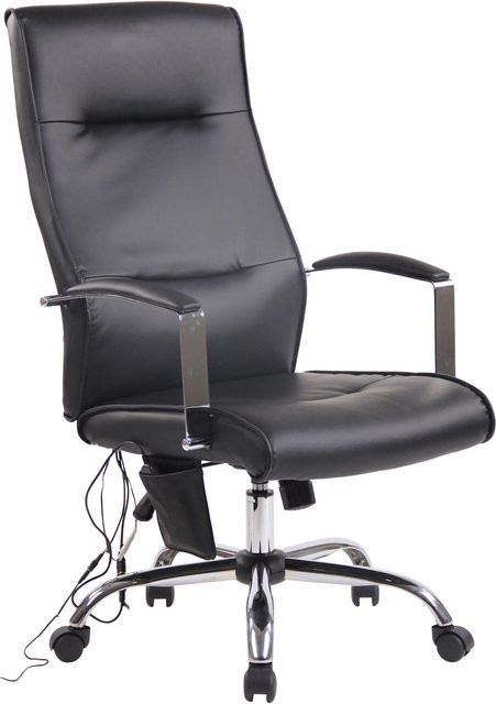 TPFLiving Bürostuhl Portofino aus Kunstleder mit Massagefunktion in Creme/Beige - Bild 1