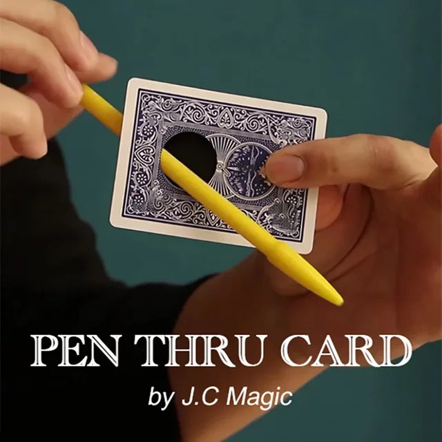 J.C Zaubertricks Pen Thru Card, Magie Requisiten - Bild 1