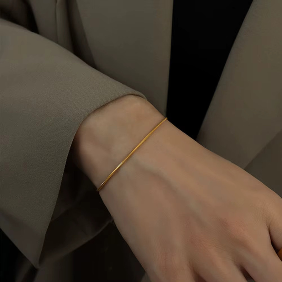 Schlangenkette Armband Edelstahl, Unisex - Bild 2