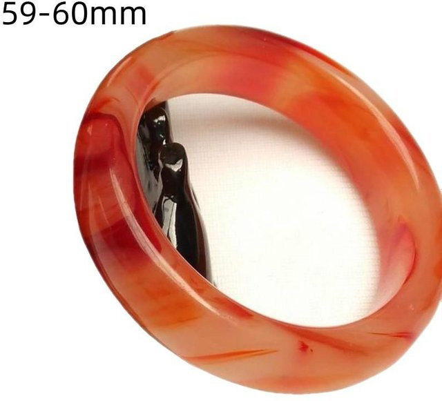 Armband Hühnerblut-Rubin-Glas-Achat, Damen, 59-60mm, rot - Bild 1