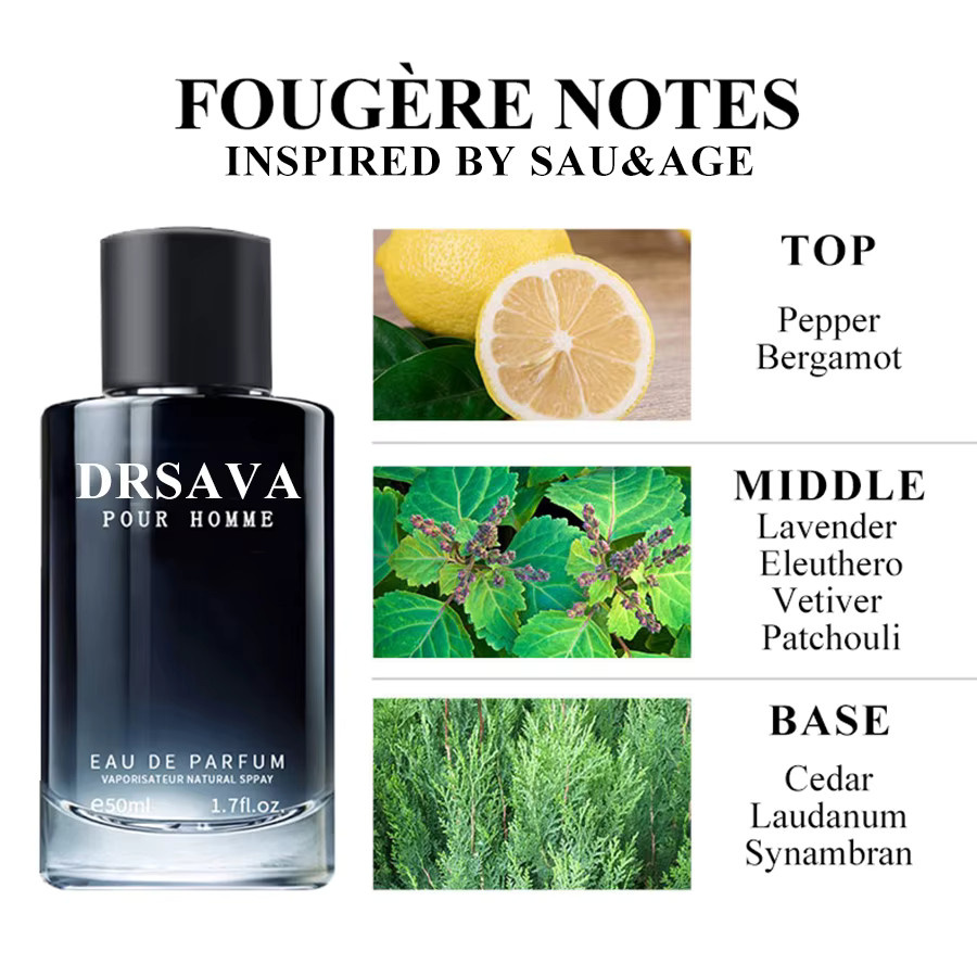 DRSAVA Fougère Eau de Parfum, 50 ml, Herren - Bild 2