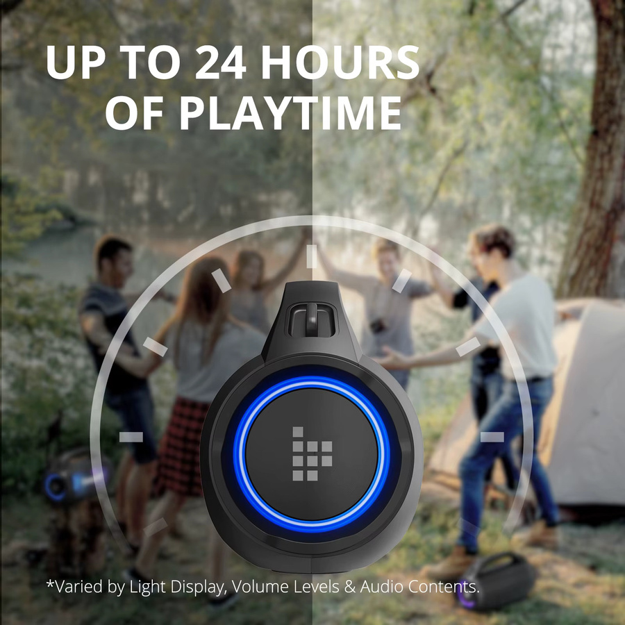 Tronsmart Bang SE Bluetooth Lautsprecher mit Tiefbass in Schwarz für Outdoor und Camping mit 24 Stunden Spielzeit - Bild 5